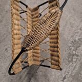 Wicker magazine rack