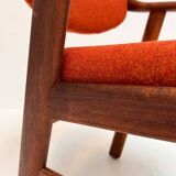 Set reupholstered Danish design chairs by Schou Andersen, 1960s