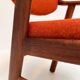 Set reupholstered Danish design chairs by Schou Andersen, 1960s