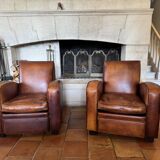 Pair of Ruhlmann Normandie Club armchairs