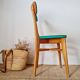Chaise bistrot années 60 verte