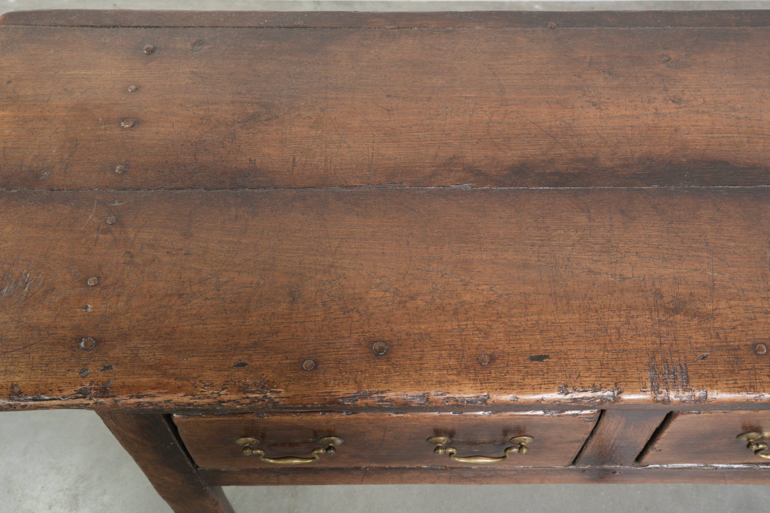 Antique sideboard in English style 19th century with a rural appearance