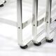 3 Seventies aluminium glass nesting tables