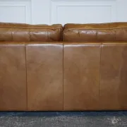 Halo Viscount Two-Seater Sofa in Tanned Leather by Timothy Oulton