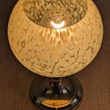 Lampe de chevet en verre de Clichy