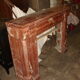 Fireplace columns in red marble of Languedoc and dating from the end of the XIX century