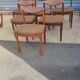 Serie de 6 chaises en teck vers 1960