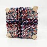 Moroccan mini stool Boucherouite