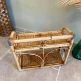 Vintage rattan shelf