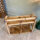 Vintage rattan shelf
