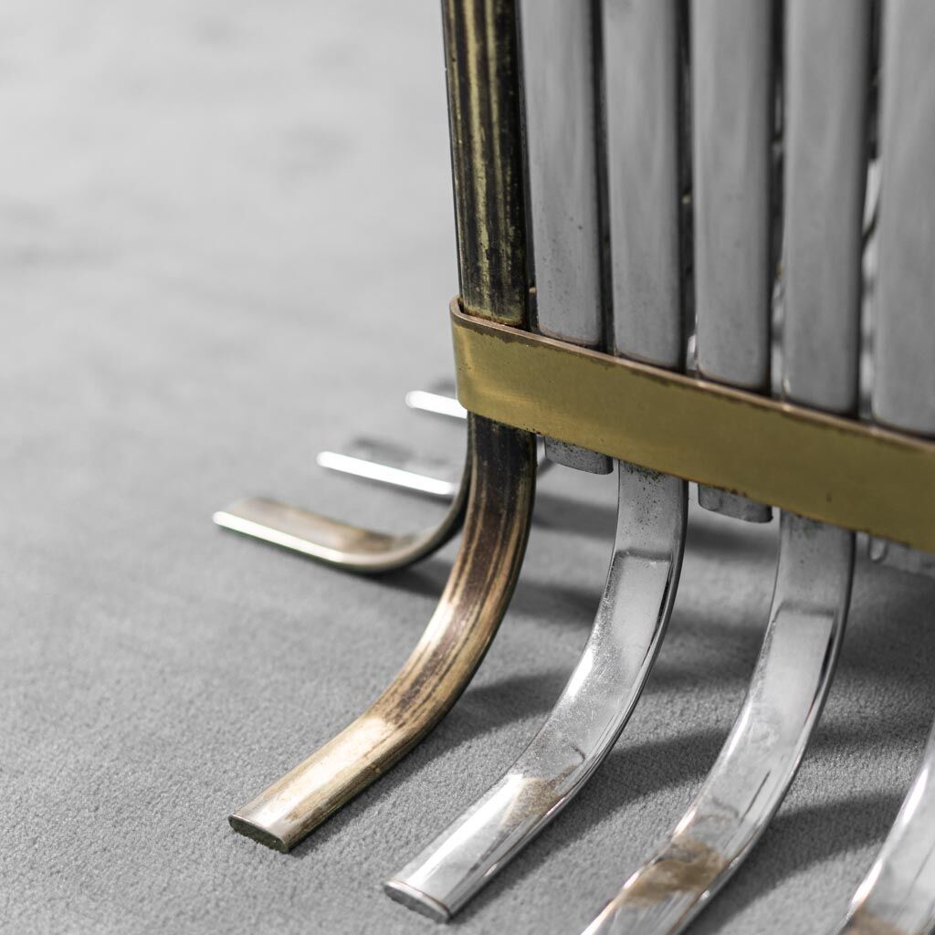 Dining table steel brass 70