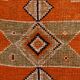 Pumkin Orange Pattern Vintage Runner Rug, 88x291 Cm