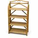 Vintage bamboo shelf – Handmade – Removable trays
