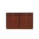 Danish mahogany veneered cabinet with drawers and lockable doors, 1970s