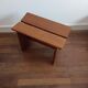 Gustave Gautier 1960 massive elm butterfly butterfly tabouret