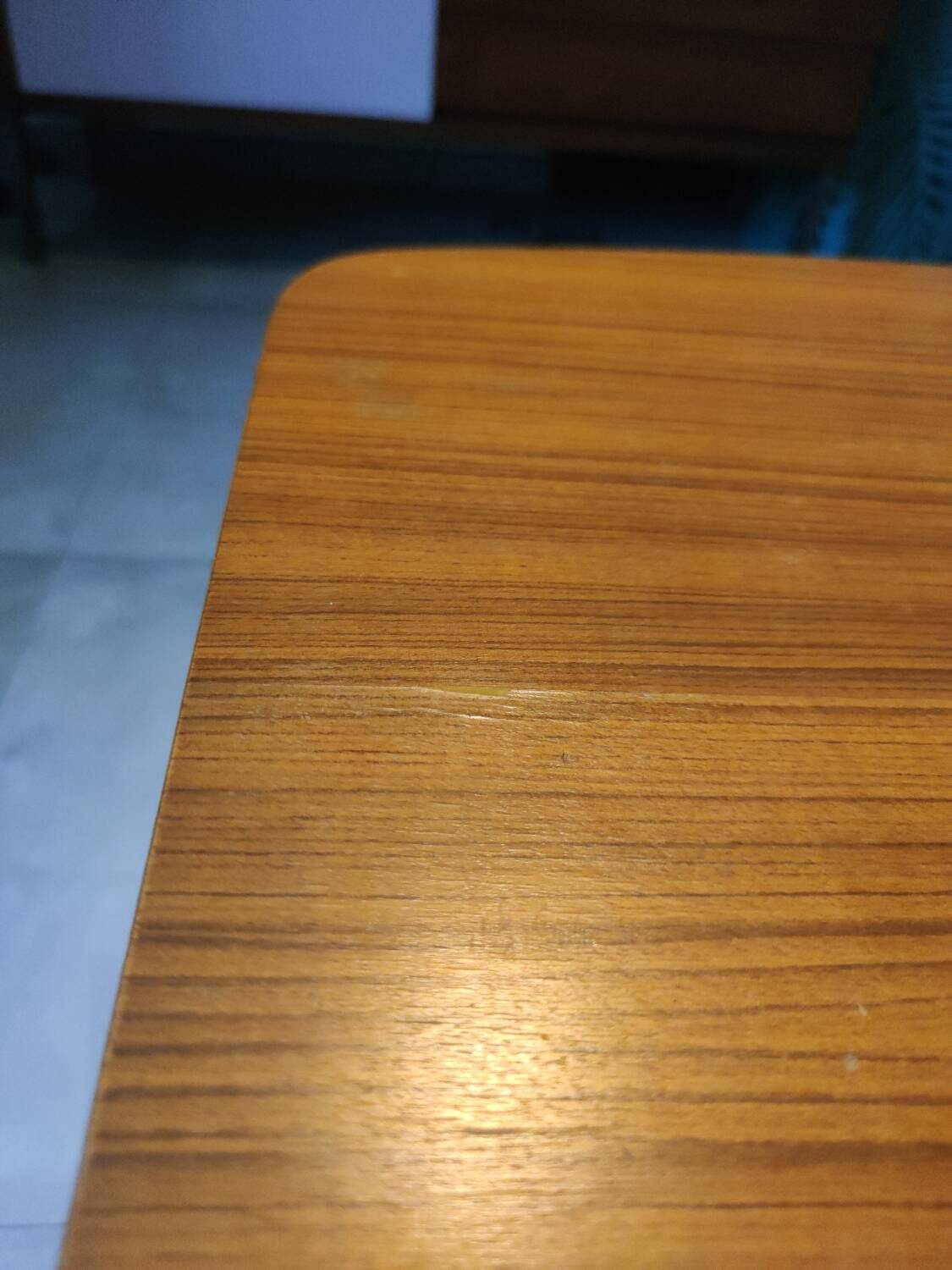 Melamine and ceramic coffee table, 1960