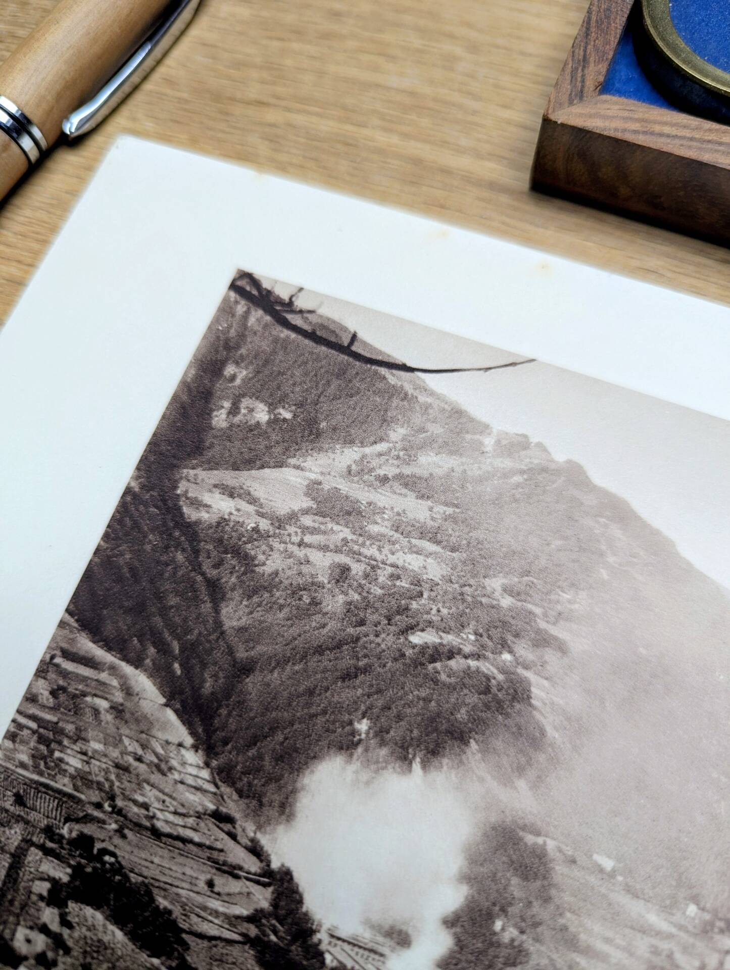 Ugine, Savoie. Photo print from 1942.