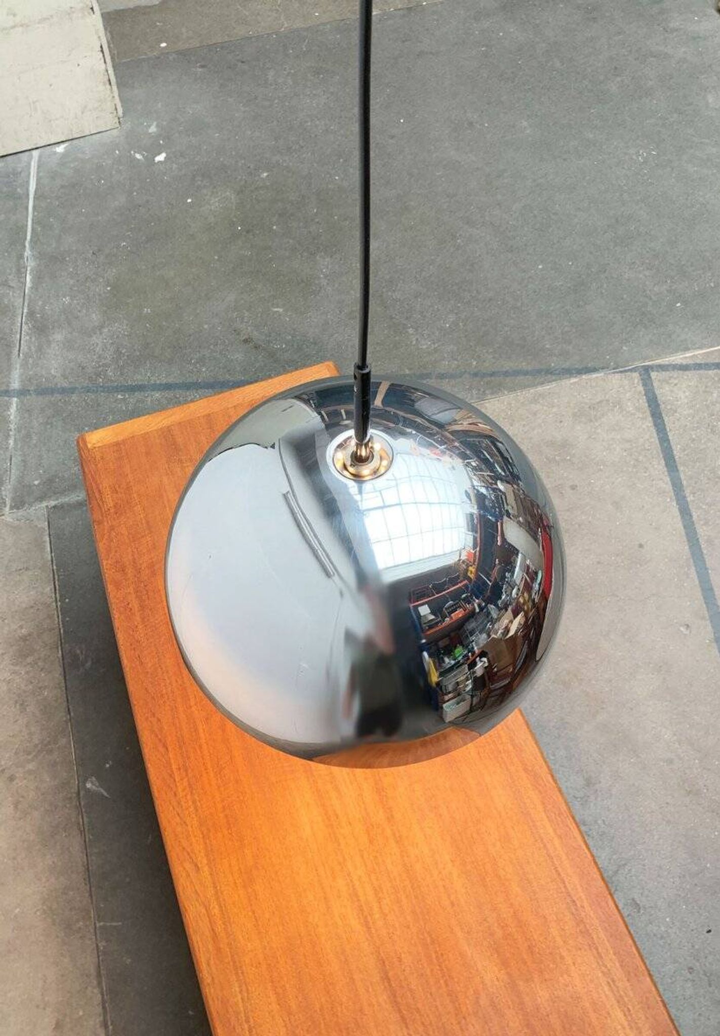 German mid-century dome pendant lamp by Staff Leuchten, 1960s.