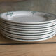 9 dessert plates Saint Amand 4003 art nouveau décor blue-green