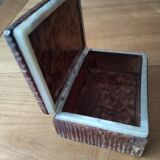 Tobacco set including a vintage stone ashtray.