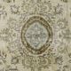 Vintage Turkish Carpet Medallion Beige Green 314 x 188 cm