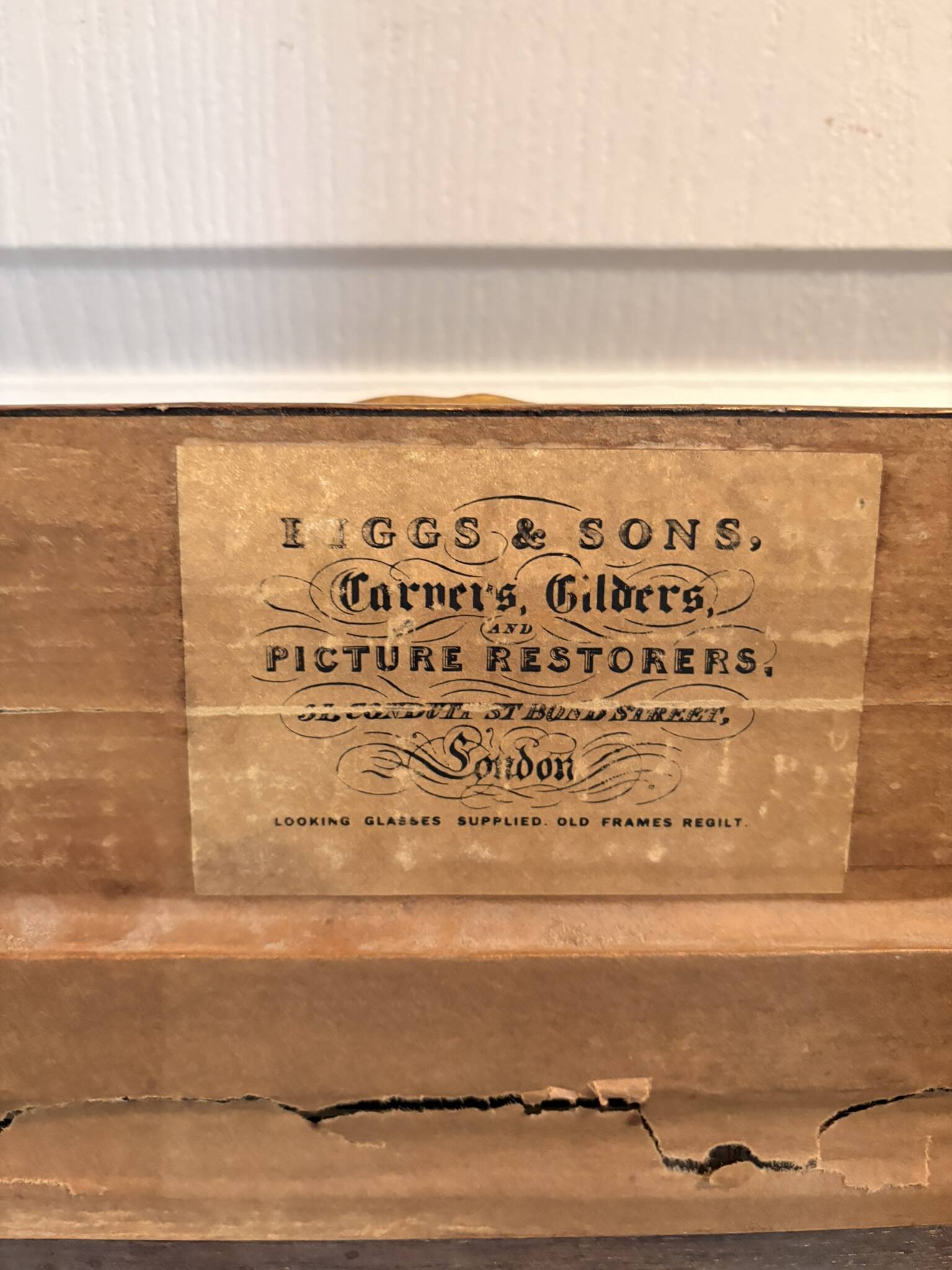 Oil Painting Panel HSP EDWARD WEBB Hunting Dog Forest