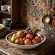 Vintage deep plate in gilded Limoges porcelain, ADP L Royal
