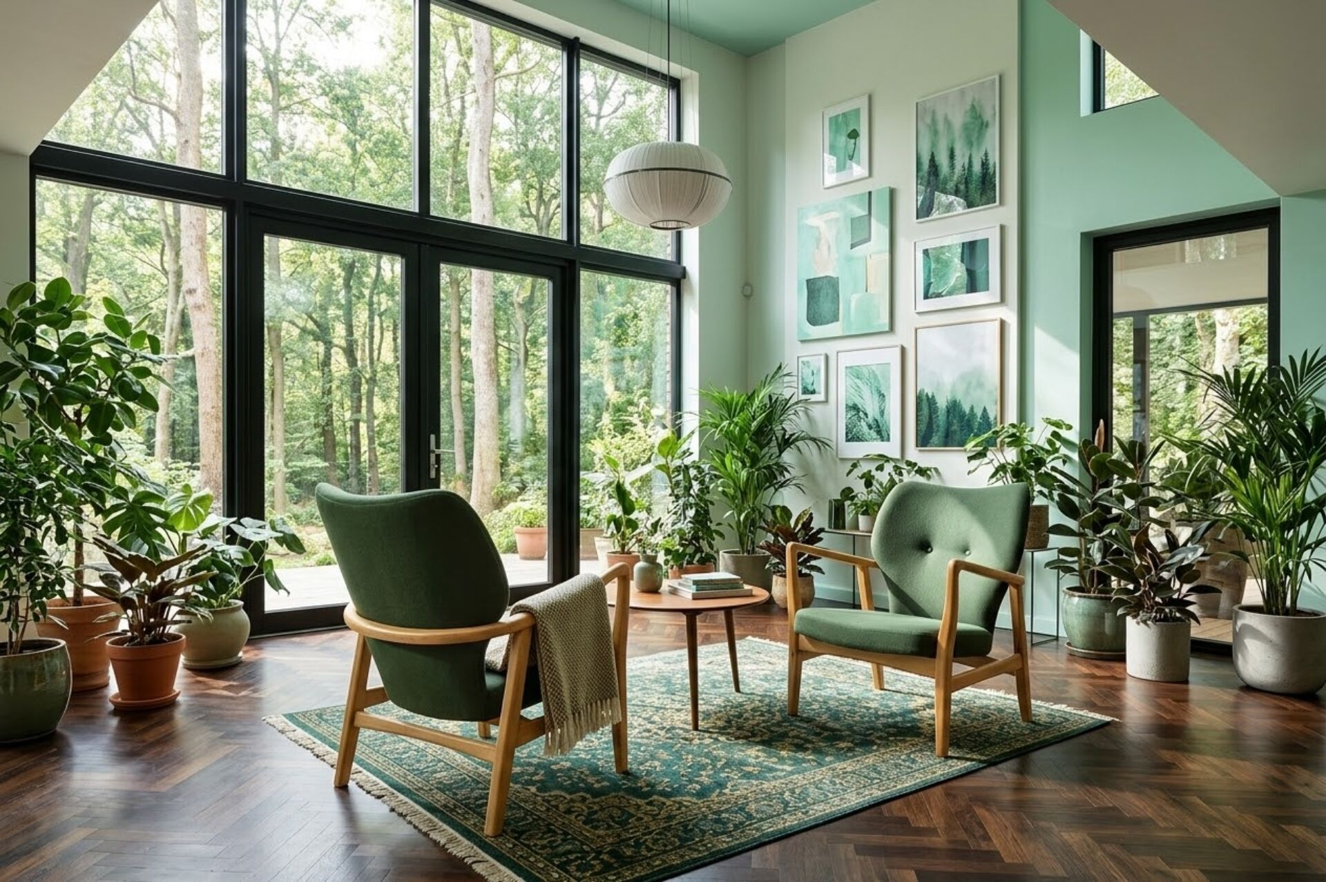Pair of longue chairs royal green velvet by Ikea