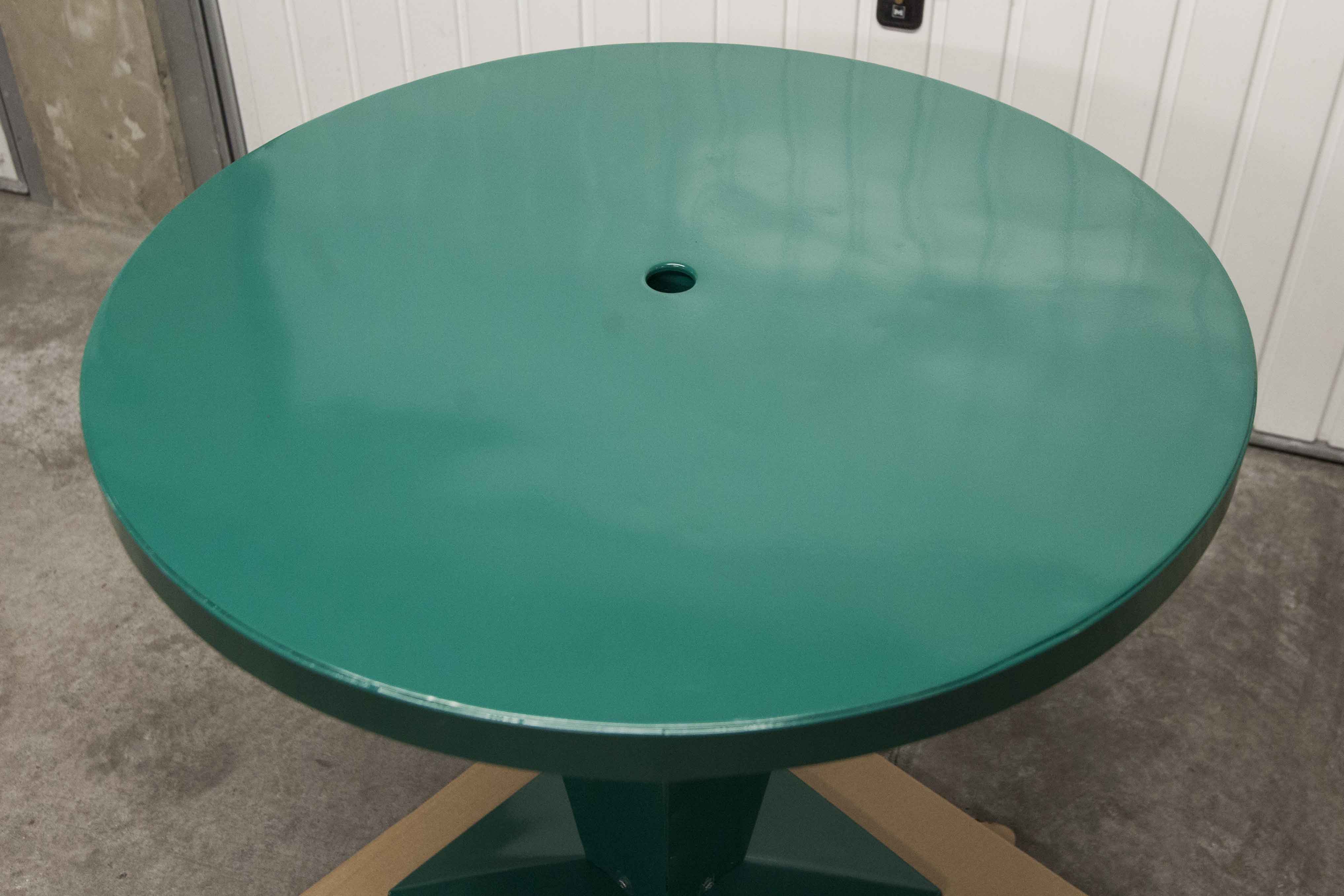 Bistro table Tolix "Kub 80" 1950 Xavier Pauchard restored