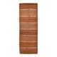 5x13 Long Wide Printsripe Vintage Kilim Rug, 145x410 Cm