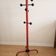 Black and red freestanding coat rack Italy 1980 Italian design style spa