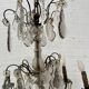 Louis XV style chandelier with pendants and colored glass fruits, 20th century
