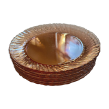 Assiettes plates & creuses arcoroc, rosaline tourbillon