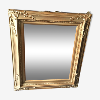 Golden antique mirror