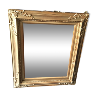 Golden antique mirror