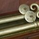 Pair of very large antique Victorian brass door handles.