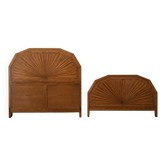 Art Deco period in marquetry – radiant decor – around 1925. (omb)
