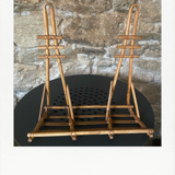 Bamboo rattan shelf