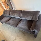 Maralunga Cassina 3-seater velvet sofa