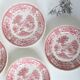 Set of 4 Burgenland dessert plates, pink, Villeroy and Boch