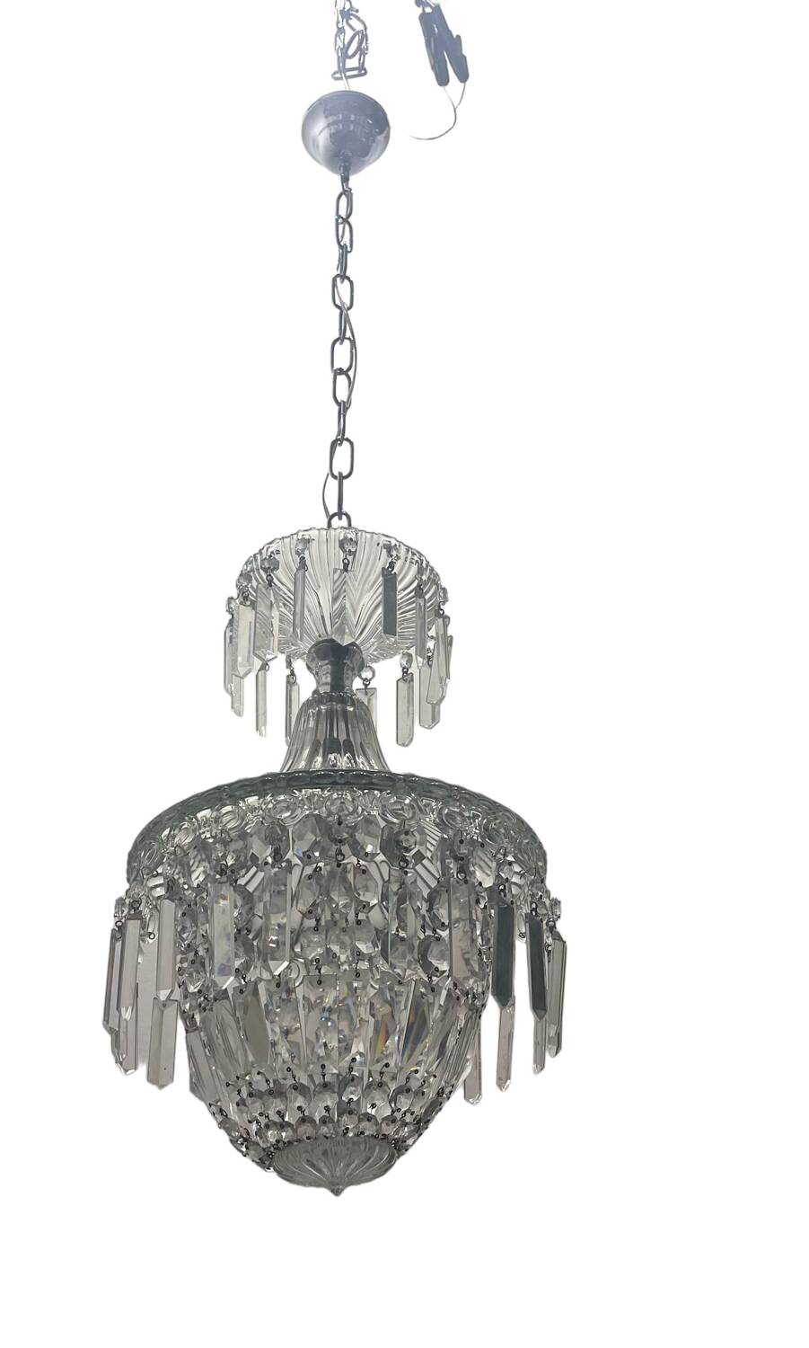 Crystal Murano Glass Light Pendant 1950’s