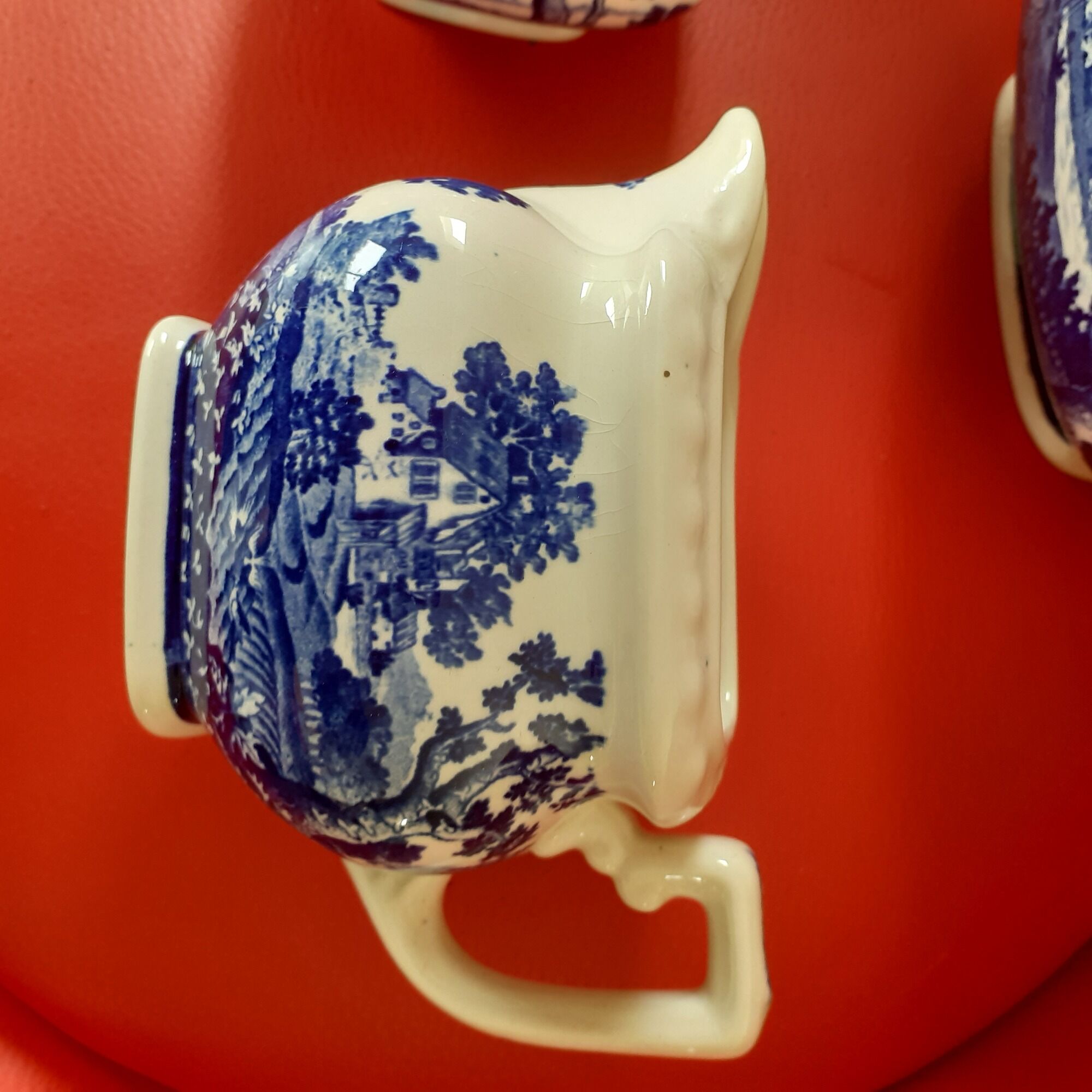 Blue ensemble in Villeroy and old Boch, Rusticana model