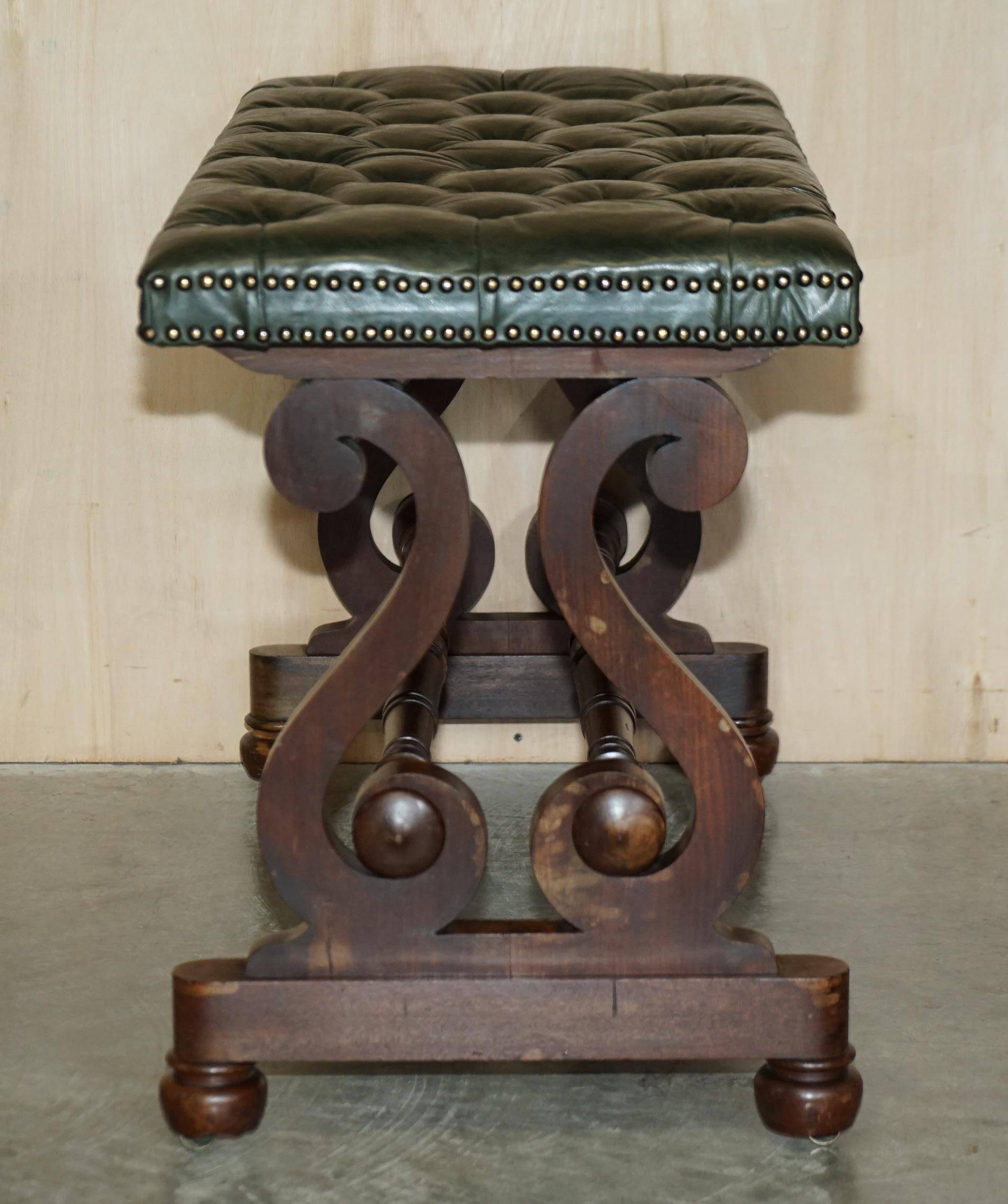 Victorian Chesterfield leather sofa