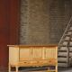 Brutalist Danish enfilade from the mid-century in oak by Henning Kjærnulf, 1960s.