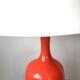 Lampe en céramique orange