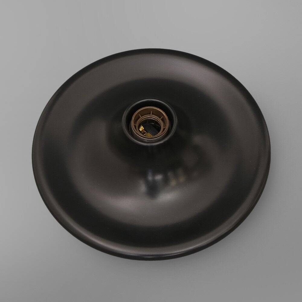 Black metal cone wall lamp or ceiling light, 1960s