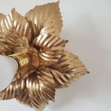 Masca style wall lamp in gilded metal