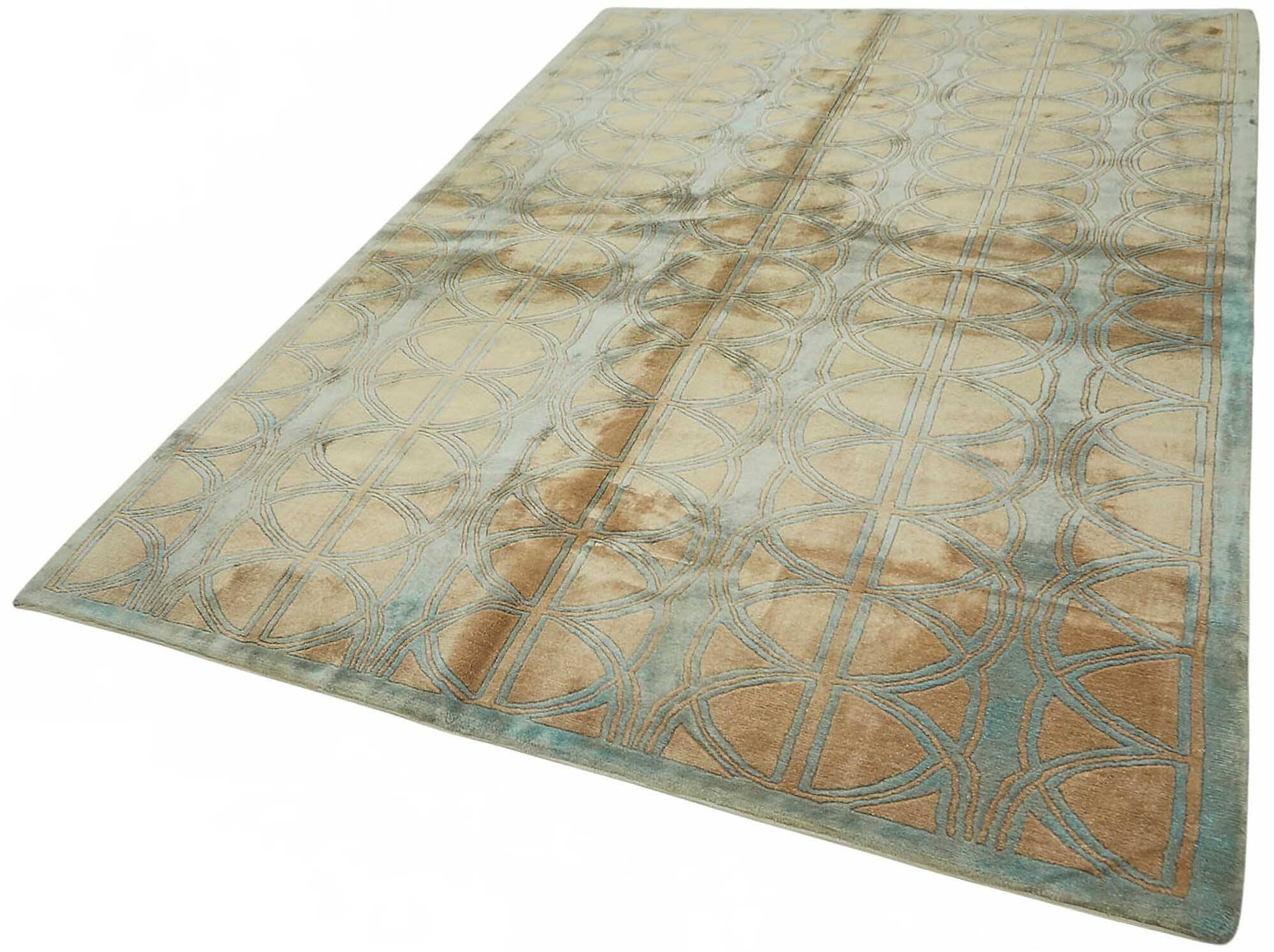 Turkish Handknotted Wool Oushak Rug 188 cm x 272 cm