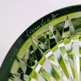 1950s Val St. Lambert ‘Berncastel’ Green Flashed & Cut Crystal Decanter