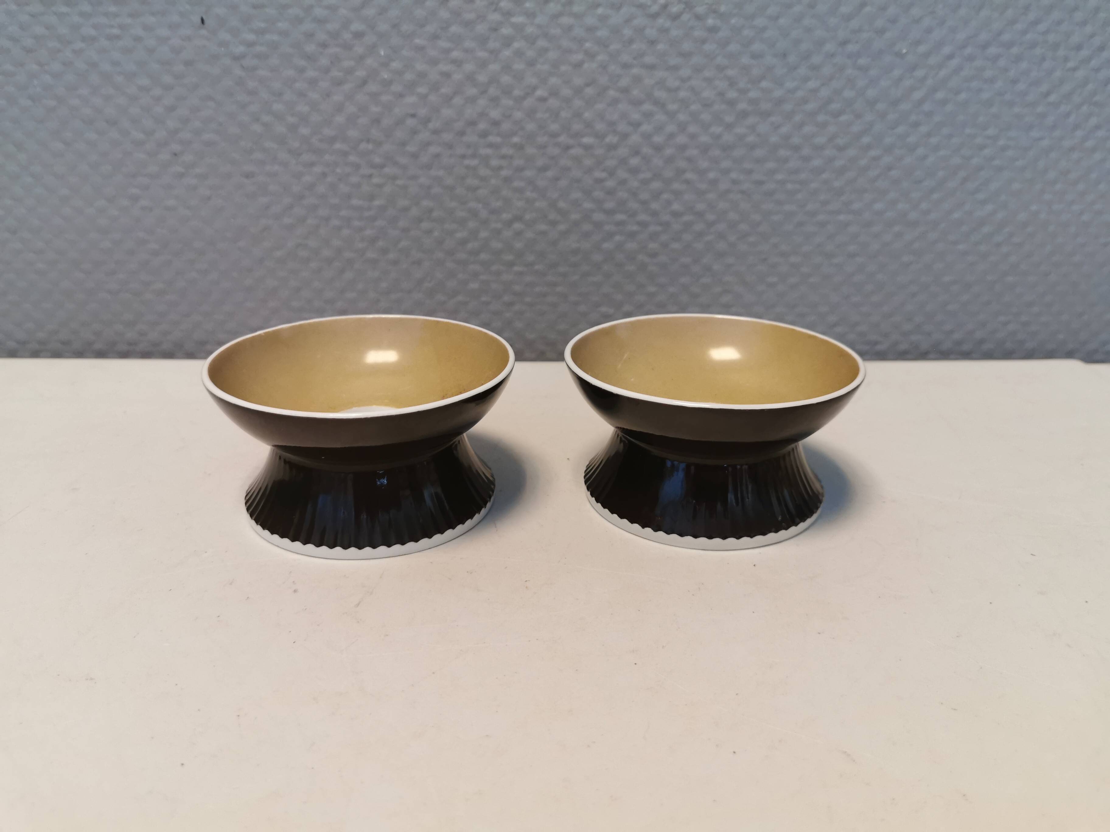 Candle holders produced by Danish B&G 1948-1952 and painted by Ida Bærenholt